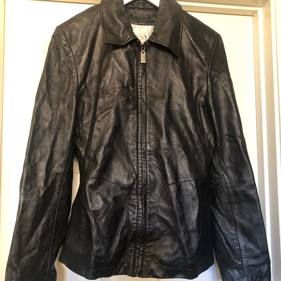 Leather coat by Nine West